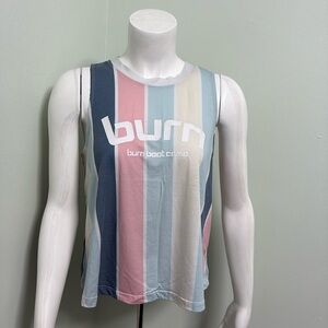 Burn Boot Camp Pastel Stripe Tank Small